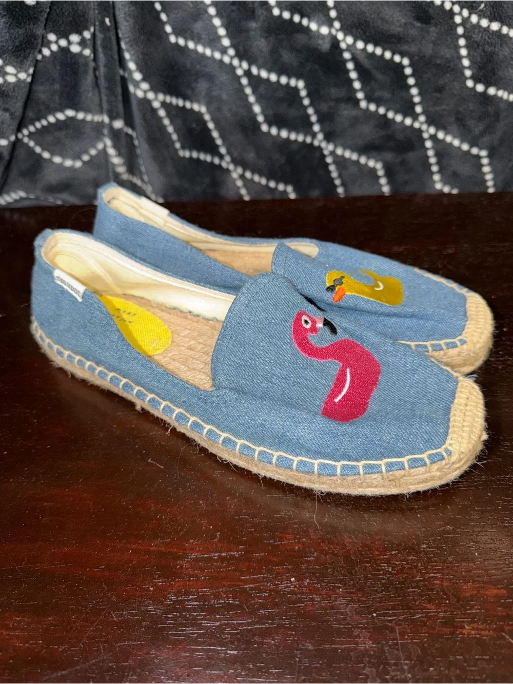 Soludos x Mary Matson Collab Espadrille Show With Embroidery Size 7